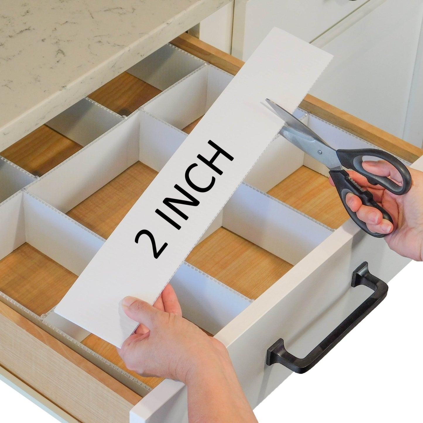 Drawer Dividers - 8 pack, WHITE
